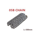 Heavy Duty 05B Reinforced Roller Chain With 2.5 Point Pitch And 8mm Spacing Features Sturdy Carbon Steel Build