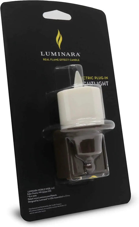 Packaging of Bronze Plug In Flameless Night Light With Real Flame Effect Dusk To Dawn Sensor Indoor Wall LED Candle