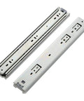 Heavy Duty Full Extension Drawer Slides 400mm 1 Pair Side Mount Ball Bearing Rails 3 Fold Industrial Track Glides For Furniture Galvanized Steel