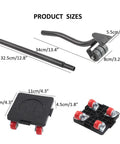 Heavy Duty Furniture Mover Lifter Kit With Extension Bar And Four Wheel Dollies for moving heavy sofas cabinets and beds up to 440 lbs.