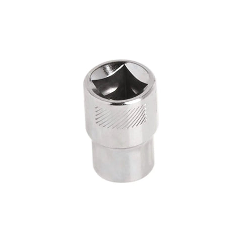 Shallow Metric Socket Three Eighths Inch Drive Ten Millimeter Six Point With Chrome Finish Corrosion Resistant
