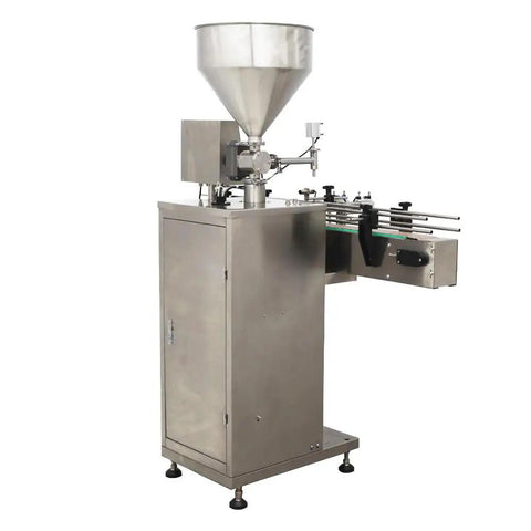 Plug And Play Automated Single Nozzle Filling Machine 100 To 1000ml Smooth Operator for paste and liquid dispensing with steel frame.