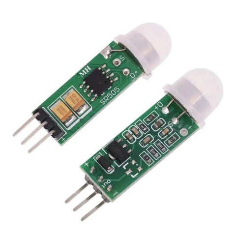 Mini Infrared PIR Motion Sensor Module For Precise Body Switch Sensing, New 2025 Arrival, green PCB with white dome lens