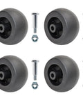Deck Wheel Nut And Bolt Kit For 600 700 800 900 Series Mowers Beefed-Up Heavy Duty Replacement With Five Inch Deck Wheels One Half Inch Lock Nuts Five Eighth Inch Shoulder Fits ZTrak And Hydro Walk Behind. Four deck wheels, bolts, and lock nuts