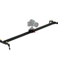 Heavy Duty Video Slider Stabilizer For DSLR Cameras With Ball Bearing Slide System Linear Rail Track, camera mounted