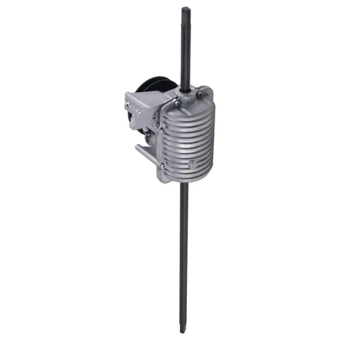 Beefed Up Transmission Assembly For Toro Timemaster 30 Inch Mowers Replacement Replaces 131-9665 120-5211 127-0656 130-2388 130-6670 With Pulley Included Heavy Duty Gearbox Upgrade, silver metal gearbox with black shaft