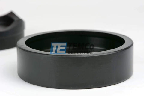 Close-up of 3-1/2 Inch Conduit Punch And Die Kit For Hydraulic Knockout Driver with black oxide finish, 13 ton force.
