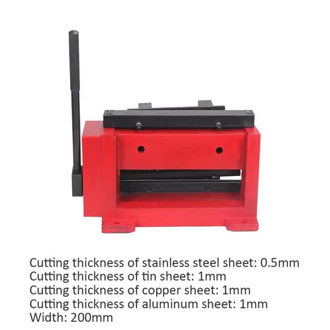 All-Purpose Metal Sheet Bending Tool For DIY Projects, Hand Operated Bender in red for stainless steel and copper.