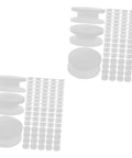 Mini Plastic Pulley Kit For Motors And Models, 200 Pcs Belt Pulleys with 2mm Hole displayed in a grid layout