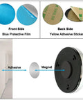 Magnetic and adhesive components of 3 Pack Motion Sensor LED Night Lights Indoor Magnetic Stick On Battery Powered Under Cabinet Lighting