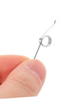 Grab A Sweet Set Of 20 Trash Can Spring Kits For Smooth Silent Lid Operation, Featuring Sturdy Stainless Steel Torsion Springs With Easy Install To Repair Home Office Garbage Bins And Save Cash On Replacements Today., stainless steel torsion spring held between fingers