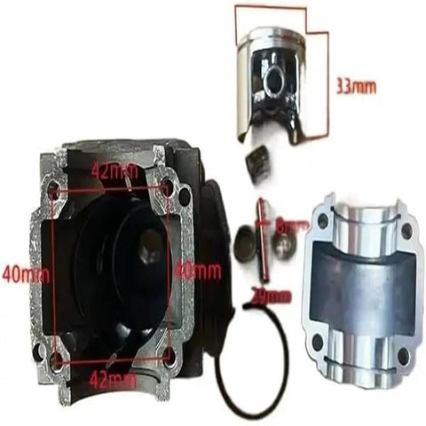 Big Time Cylinder Piston Ring Needle Roller Bearings Kit 39mm Fits CS 350T CS 350TES CS 350WES CS 351 Engine Rebuild Upgrade Kit, cylinder parts with piston and ring