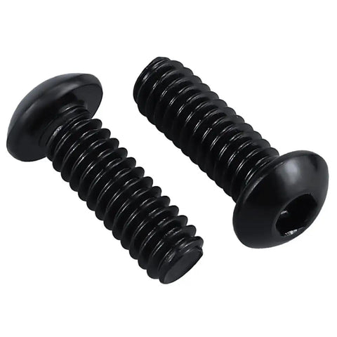 Heavy Duty 10-32 X 1 Inch Button Head Socket Cap Bolts Made From Genuinely Tough 304 Stainless Steel With Smooth Black Oxide Finish
