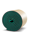 Game Changing Soundproof Foam Rolls 3.2 By 32.8 Feet Closed Cell Acoustic Egg Crate Panels rolled up showing green and black colors.