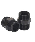 High Pressure Straight Hydraulic Fitting Adaptor Converts Metric Threads To Male Pipe Thread Connector Supports M14 M16 M18 M20 Sizes 1 8 1 4 Inch Ports black metal
