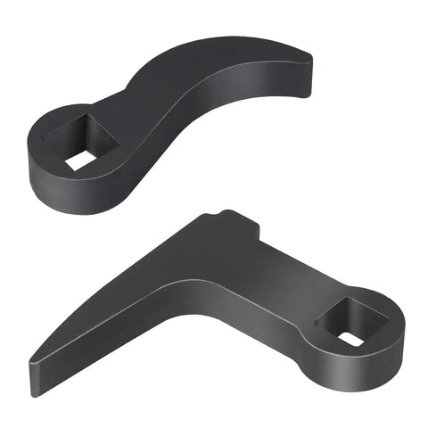 Two Pack Pry Bar Wrench Adaptor Heads for Half Inch Drive Ratchets with 8 Point Square Profile and 90 Degree Hammerable Rolling Head