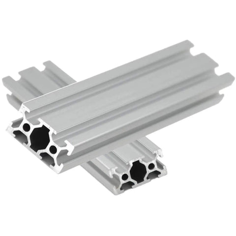 Two Pack 2040 Aluminum Extrusion Profile For CNC Machines And 3D Printer Builds, European Standard Anodized Finish, Adjustable Lengths From 100mm Up To 1200mm, Heavy Duty Aluminum Rail For Precise Motion And Custom Projects, shown stacked