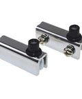 Two Pack Glass Door Pivot Hinges For Cabinets Wardrobes TV Cabinets And Bookcases Silver Clamp Clip Hardware Durable And Easy To Install
