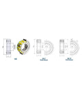 Built Tough Csks15Pp One Way Roller Clutch Bearing With Keyway 15X35X11Mm Solid Steel Freewheel Idler dimensions and design diagram.