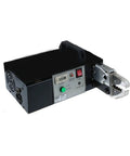 Pro Grade 90W Automatic Terminal Crimping Machine Electric Wire Pliers For Pre Insulated And Bare Cables Up To Ten Square Millimeter side view with controls.