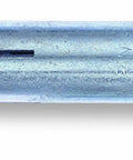 1/2-Inch Multi-Set Drop-In Anchor With Internally Threaded Steel Shell And Flush Lip, Zinc-Plated Carbon Steel Build, Side View