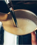 Close-up of One Touch Coffeehouse Espresso Maker And Cappuccino Machine With 15 Bar Pump 1050W Power Compact frothing milk