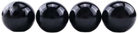 Four Pack Threaded Ball Knob Set M6x35mm Black Joystick Handle Grips For Lighting Installations Control Levers Lawn Mowers Sports Equipment