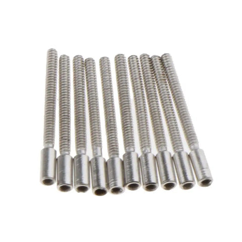 20 Pieces Watch Stem Extenders For 0.9mm Thread And 11.5mm Length Metal Winding Stems For Repairing Broken Crowns DIY Watchmaking Gear