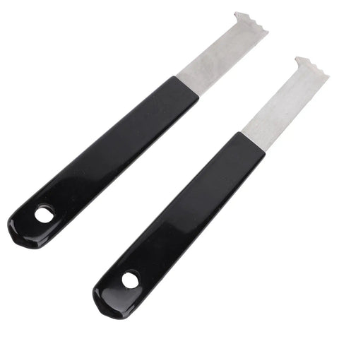2 Pack Paver Puller Tool with Micro Teeth Joint Scraper and Gripper Slots for Lifting and Removing Pavers, Edging-Locked Blocks