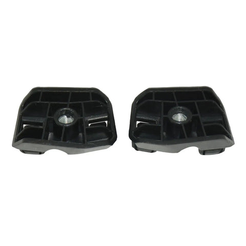 Shop Grade Pair Front Fender Brackets Support Holders No Hassle Fit Tesla Model Y 2020 To 2023 Swaps 1493772 1493773 black plastic mount holders.