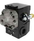 Air Compressor Pressure Switch Replacement Valve With Unloader For Four Port Systems 145 To 175 PSI Black Durable Control Unit
