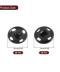 25 Sets Of 15mm Metal Snap Buttons For Clothes And DIY Crafts Black Copper Snap Fasteners With 25 Male And 25 Female Parts
