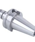 Close-up of CNC Tool Holder Built From 40Cr Alloy Steel For Milling Machines Delivers Heavy Duty Performance High Rigidity And Long Tool Life For Professional Machining Applications In Industrial Environments.