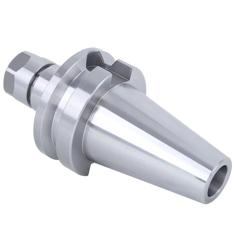 Close-up of CNC Tool Holder Built From 40Cr Alloy Steel For Milling Machines Delivers Heavy Duty Performance High Rigidity And Long Tool Life For Professional Machining Applications In Industrial Environments.