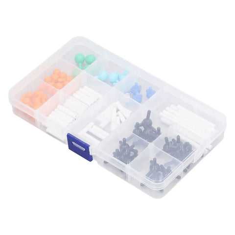 Vibrant Molecular Model Kit With 3D Educational Structures For Students And Teachers, Durable PP Material, Storage Box Included
