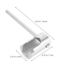 Heavy Duty Universal Fire Sprinkler Wrench Tool Rock Solid Metal Spanner, 7.07 in long, silver finish for adjusting sprinkler heads.