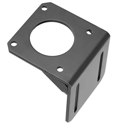 Sturdy Stepper Motor Mounting Bracket for NEMA23 With Stainless Steel Black Finish 6.8 by 6.8 by 6.5 cm top view