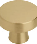Champagne Bronze Cabinet Knob for Drawers and Cabinets, 1-5/16 Inch Diameter (33mm), Dope Warm Gold Tone Finish, side view