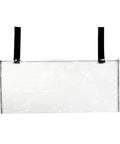 Heavy Duty Ev Charger Box Cover Transparent Pvc Rain And Dust Guard shown from the front with secure strap closures.