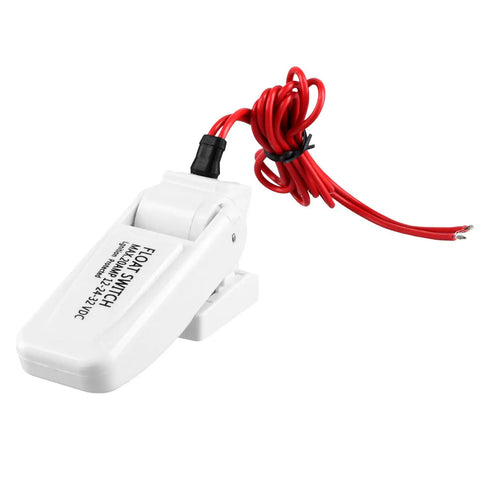Two Pack Rugged Automatic Boat Bilge Pump Float Switch With Moisture Tight Ignition Protected Seals For Marine Use, 12 24 32 VDC Compatibility