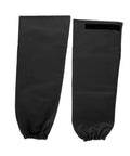 Premium Heat Resistant Welding Arm Sleeves Flame Retardant Cotton Guards One Black Pair with snug elastic cuffs.