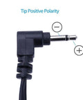 Close-up of Power Adapter For Mr Heater Big Buddy Heater MH18B And Tough Buddy with positive polarity tip