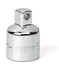 Chrome 3/8 Drive Adapter 3/8 F to 1/4 M for Ratchets Go-To Chrome Plated Steel, Rust Resistant, Easy Clean Finish, Precise Fit