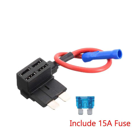 Add A Circuit Fuse Tap Piggy Back Blade Holder Plug Socket 12V 24V Car Pack Of 5 For Dash Cam Alarm GPS And Phone Charger