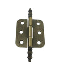 Rotating Concealed Hinge Set For Vintage Wood Boxes And Cabinets Antique Bronze Finish 4 Pieces 6 Holes 70x35mm Heavy Duty Hardware