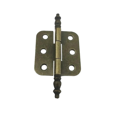 Rotating Concealed Hinge Set For Vintage Wood Boxes And Cabinets Antique Bronze Finish 4 Pieces 6 Holes 70x35mm Heavy Duty Hardware