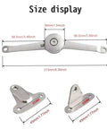 Heavy Duty Lid Support Hinges With Soft Close For Toy Boxes Cabinets And Closets Holds Up To 50 Lbs Per Pair size diagram