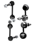 4 Piece Suspension Kit For Honda CRV Years 2002 Through 2006 Front And Rear Sway Bar End Links Replacement Set For 2WD And 4WD Heavy Duty Alloy Construction Easy Install Improves Handling And Ride Quality, four black sway bar end links