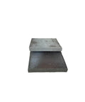 Hot Rolled Steel Plate Half Inch Thick Four By Four Inch Square Pack Of Two Weld Ready Base Plates For Drilling And Welding Heavy Duty DIY Projects ASTM A36 Domestic Quality