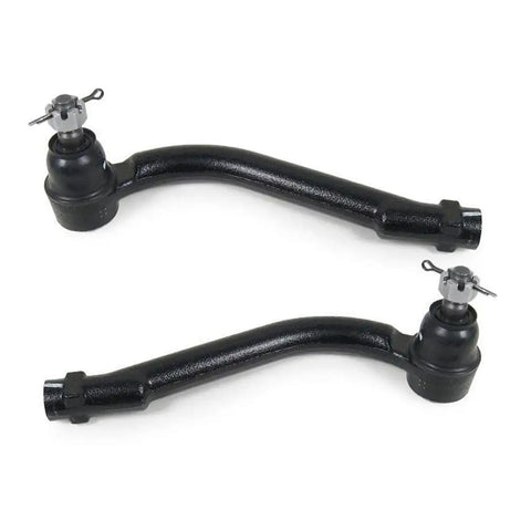 Premium Front Outer Tie Rod End Kit For Hyundai Santa Fe And Kia Sorento with sealed steering joints, black metal design.